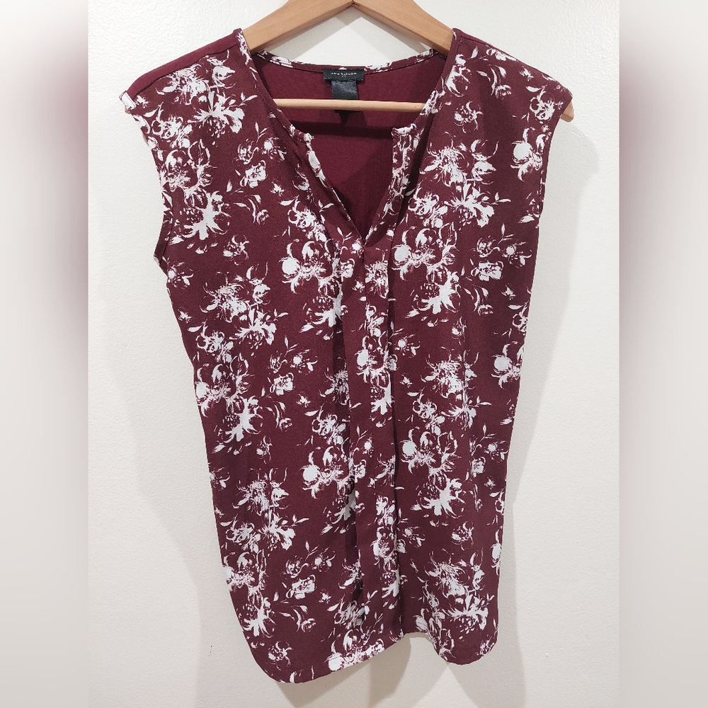 Ann Taylor Floral Print Blouse Top